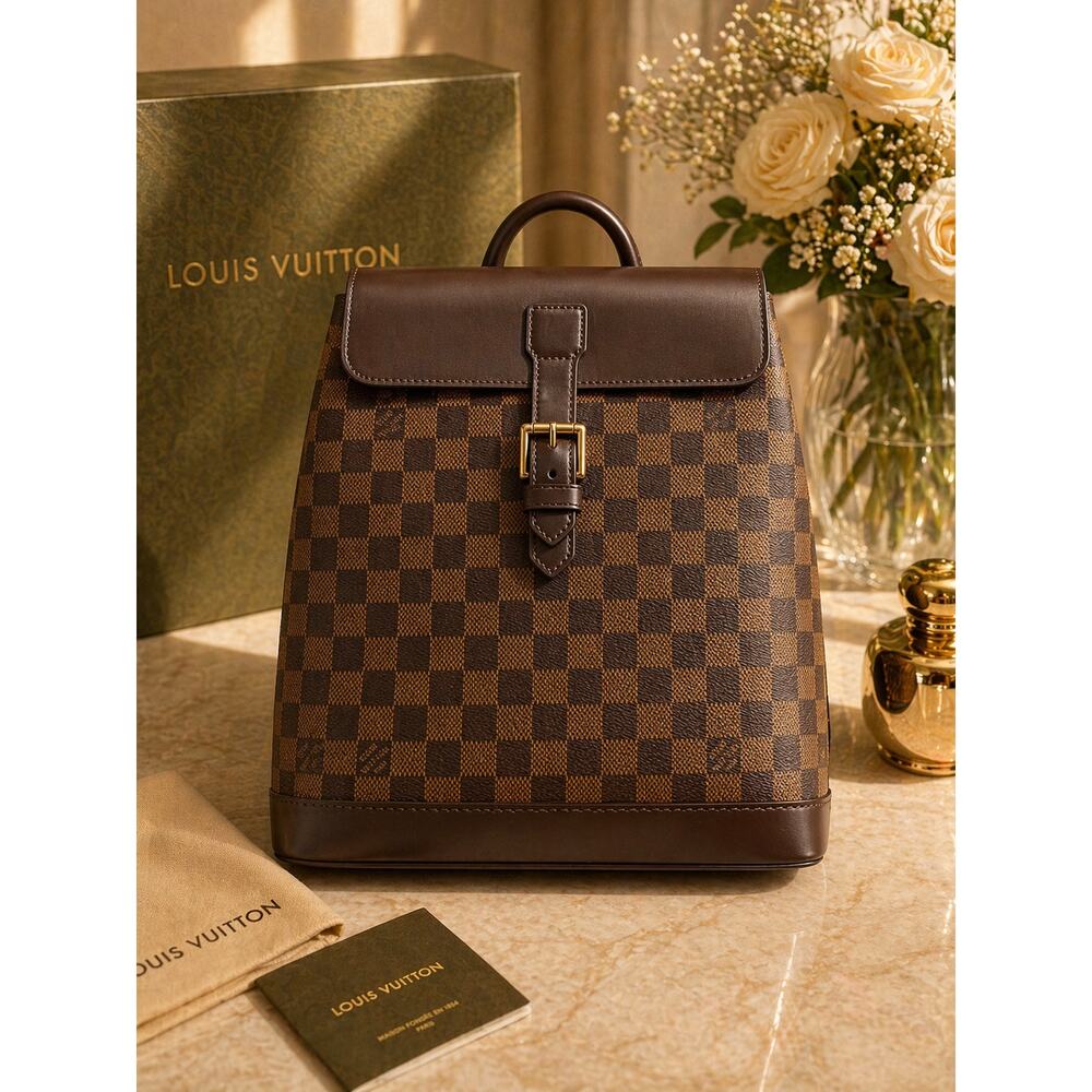 Louis Vuitton Damier Ebene Soho Backpack Rare Edition